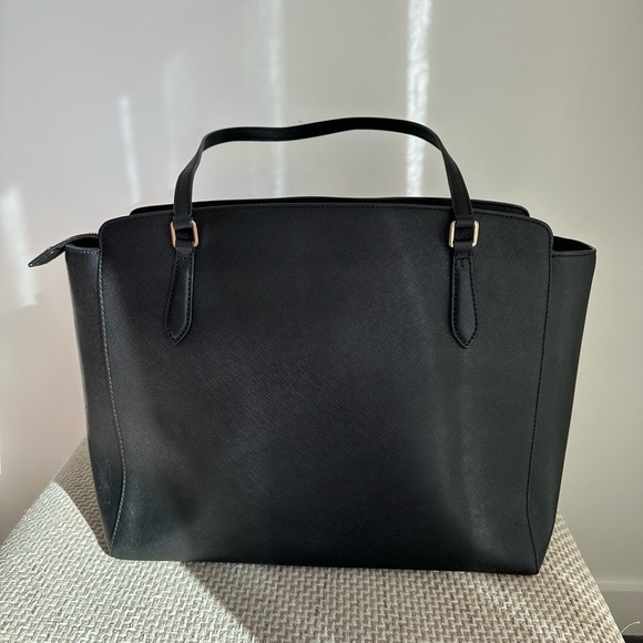 Tory Burch Black Tote / Shoulder bag / laptop holder inside! - Picture 3 of 7